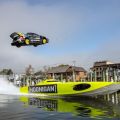 Watch: 862 HP Subaru WRX STI jumps over speedboat image