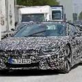 Spied: Prototype BMW i8 Spyder seen with a fabric soft-top image