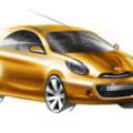 Nissan reveals sketches of new March global compact car image