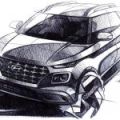 2020 Hyundai Venue sketched out and coming soon image
