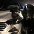 This Hyundai Tucson held up well after a boulder fell on it image