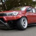 Check out this slammed, wide-body Toyota Hilux from Pandem image