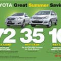 Toyota rolls out Great Summer Savings promo image