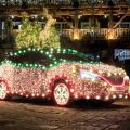 Nissan turns Leaf into a Christmas tree on wheels image