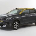 2021 Kia Stonic GT Line shown with unique look, yellow roof image
