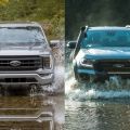 2022 Ford F-150 has lower wading depth than Ranger image