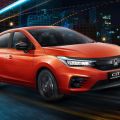 We want the Honda City Hatchback RS in Phoenix Orange Pearl image
