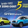 Buy a Chevrolet Spark EUV, get 5 years free PMS image