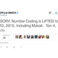 MMDA lifts coding in ALL cities image