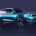 Skoda VisionS concept teased ahead of Geneva debut image