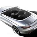 2016 Mercedes-Benz C-Class Cabriolet shown roofless in teaser sketch image