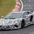 Spied: Redesigned Lamborghini Aventador laps Nurburgring image