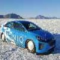 Race-tuned Hyundai Ioniq sets new land speed record by a hybrid image