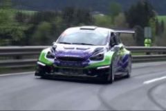 This fire-breathing rally car is really a Mitsubishi Mirage image