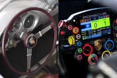 Wood to digital: This is the evolution of Porsche's race steering wheels image