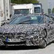Spied: Prototype BMW i8 Spyder seen with a fabric soft-top image