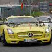 Spied: Mercedes SLS AMG E-Cell comes back to life image