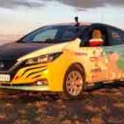 This Nissan Leaf EV just completed a 16,000 km drive from Europe to Japan image