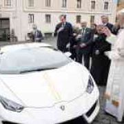 Want a Lamborghini Huracan blessed and signed by Pope Francis? image