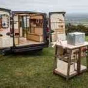This woodworker's shop is actually a Nissan NV300 van image