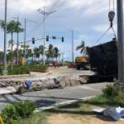 DPWH will not repair collapsed road on Roxas Boulevard just yet image
