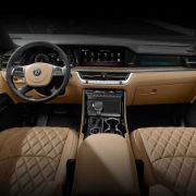 This is the plush leather interior of 2020 Kia Mohave image