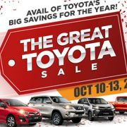 The Great Toyota Sale has been extended until October 21 image