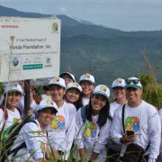 Honda PH plants 5,000 trees to help restore damaged rainforests image