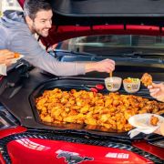 Ford used the Mustang Mach-E as a bucket for chicken wings image