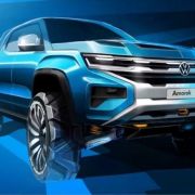 2022 Volkswagen Amarok looks lean and mean in sketch form image