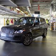 First Range Rover built with social distancing rolls off Solihull line image