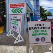 LTO is trying out a drive-thru vehicle registration renewal system image