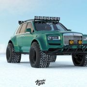 Someone (digitally) turned a Rolls-Royce Cullinan into an Arctic Truck image