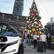 This giant Christmas tree in Ortigas is powered by a Nissan Leaf image