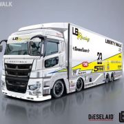Liberty Walk is building a slammed Fuso Super Great truck image