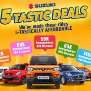 Suzuki opens month of August with 5-tastic deals image