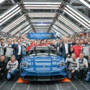 Porsche has produced their 100,000th Taycan image