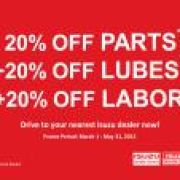 Isuzu launches 20+20+20 service promo image