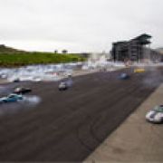 75 cars do donuts to set a new World Record image