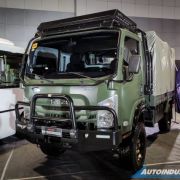 This Isuzu troop carrier is ready for the battlefield image