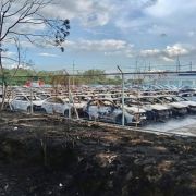 Fire guts 200 brand new cars in Batangas industrial park image