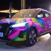 Nissan Kicks e-Power transformed into a moving street art image
