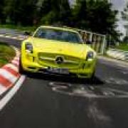 Mercedes-Benz SLS AMG Coupe Electric Drive sets Nordschleife EV lap record image