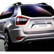 Nissan India reveals rear design sketch of new Terrano image