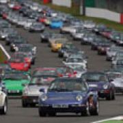 Porsche 911 parade at Silverstone Classic sets world record with 1208 cars image
