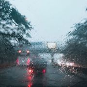 Driving through crosswinds image