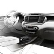 2015 Kia Sorento interior teased with sketch image