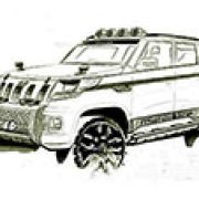 Mahindra previews 'battle tank inspired' TUV300 with sketch image