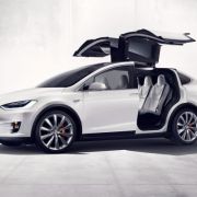 Tesla Model X makes world debut image