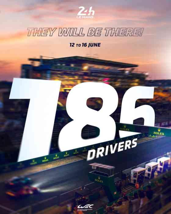 186 drivers, 62 cars will race 2024 Le Mans 24 Hours image